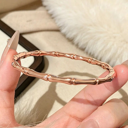 Sparkling Zirconia Inlaid Stainless Steel Bracelet